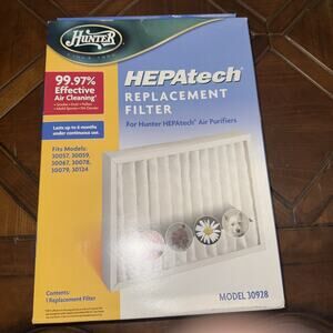 HUNTER 30931 HEPAtech Replacement Filters Model Genuine OEM NIB Air Pur